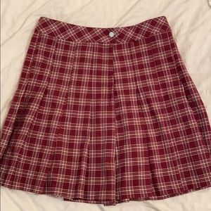 Plaid School Girl Style mini skirt high waisted